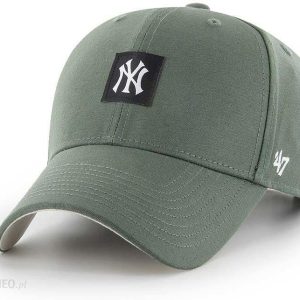 47brand czapka z daszkiem bawełniana MLB New York Yankees kolor zielony z aplikacją