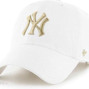 47brand czapka z daszkiem MLB New York Yankees kolor biały z aplikacją