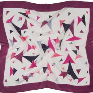 AM-927 Apaszka Jedwabna Ręcznie Malowana 90x90cm