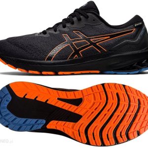 Buty do biegania Asics Męskie Gt-1000 11 Gtx Czarny Pomarańczowy