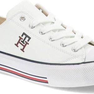 Białe Trampki Tommy Hilfiger Modne Buty Damskie