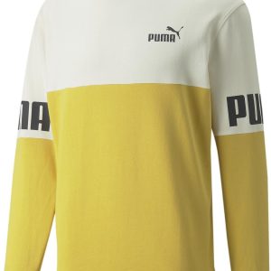 Bluza męska Puma POWER COLORBLOCK żółta 84800831