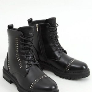 Botki militarne czarne 8356-PA BLACK Inello