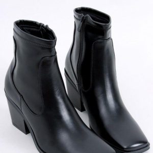 Botki na obcasie ARYA BLACK Inello