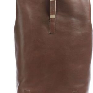 Brooks England Pickwick Leather Large Rolltop Backpack Ciemnobrązowy