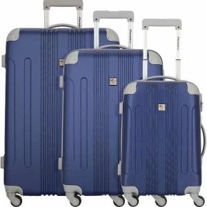 Check.In Rio 4-Wheel Luggage Set 3szt. blau-grey
