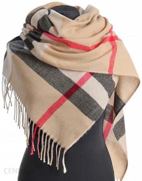 i-cieply-kaszmirowy-szalik-damski-angielska-krata-sza-09 Ciepły Kaszmirowy Szalik Damski Angielska Krata Sza-09