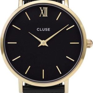 Cluse Minuit Mesh Gold Black Black CL30026
