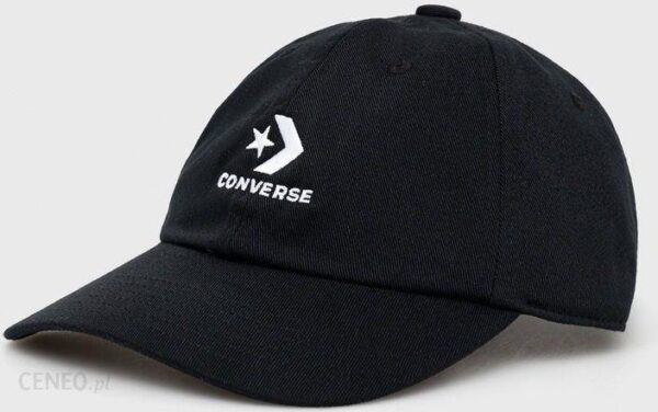 Converse czapka kolor czarny z aplikacją