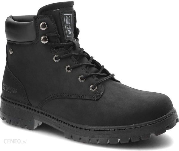 Czarne Trzewiki Big Star Modne Buty Męskie