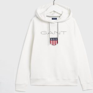 Damska Bluza Gant Gant Shield Sweat Hoodie 4204617.113 – Beżowy