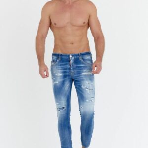DSQUARED2 - Niebieskie jeansy męskie SKATER JEANS S71LB1121