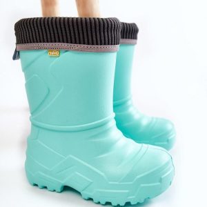 Dziecięce Kalosze Ocieplane Befado 162X305 Miętowe : Rozmiar - 33