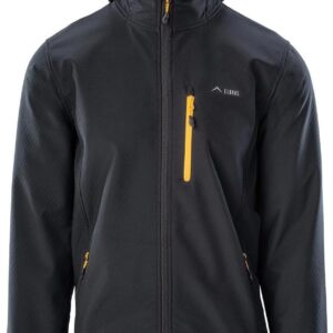 Elbrus Męski Softshell Ihar 6299Blk Saffron Czarny 6299Blksaffron