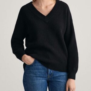 GANT SWETER D2. WOOL RIB V-NECK