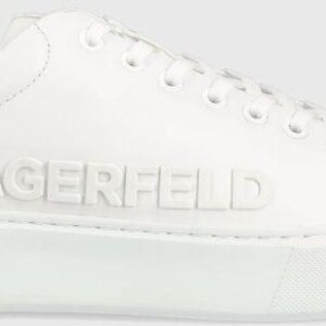 Karl Lagerfeld sneakersy skórzane KL52225 MAXI KUP kolor biały