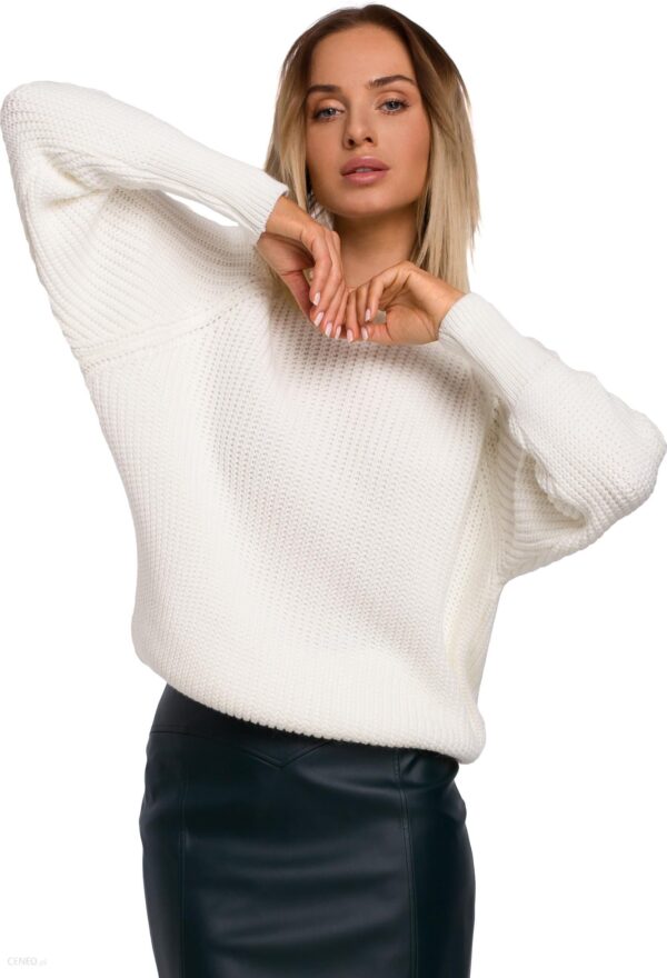 Klasyczny sweterek z szerszymi rękawami (Ecru