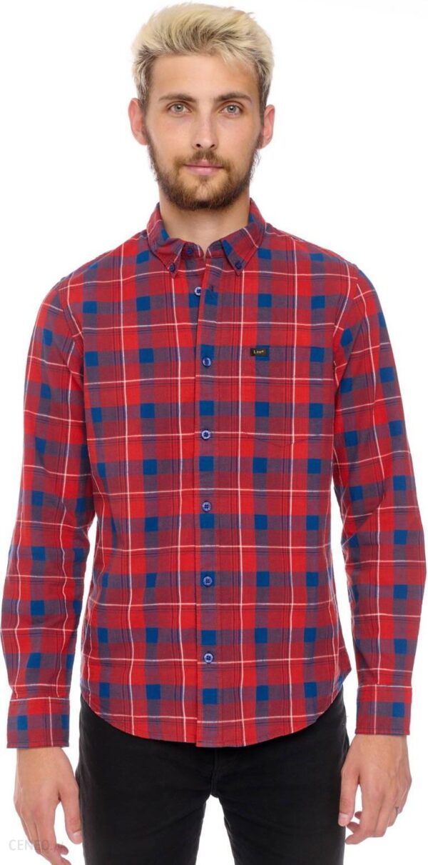 Lee Button Down Poppy Red L880Dmnh