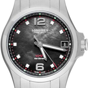 Longines CONQUEST VHP Quartz Black Mother of Pearl Dial Diamond L33164886