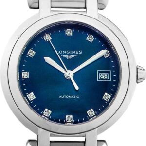 Longines PrimaLuna Automatic Blue Dial Stainless Steel L81134986