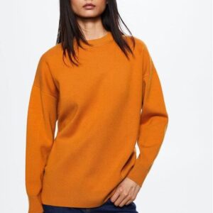 Mango Sweter Lotus 37013848 Pomarańczowy Oversize