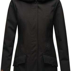 Marikoo Damski Płaszcz Typu Softshell Mayleen Myle Blk S