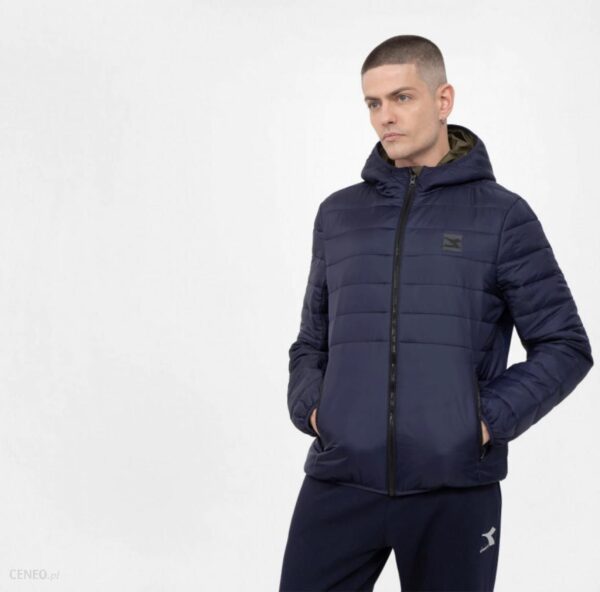 Męska kurtka puchowa pikowana DIADORA HOODIE LIGHT JACKET CHROMIA