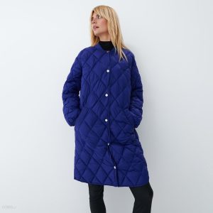 Mohito - Pikowany płaszcz - Niebieski