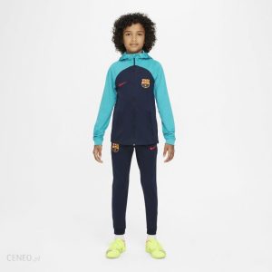 Nike Dzianinowy Dres Dla Dzieci Fc Barcelona Strike Dri Fit Niebieski