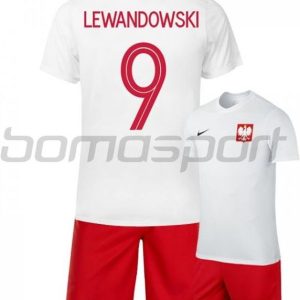 Nike Strój Dziecięcy Nike Reprezentacji Polski i wykonanie nadruku Lewandowski 9