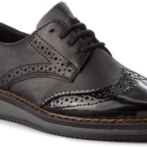 Oxfordy RIEKER - N0312-00 Schwarz