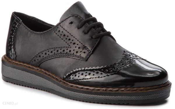 Oxfordy RIEKER - N0312-00 Schwarz
