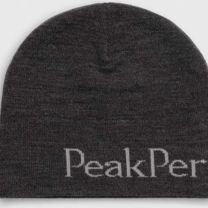 Peak Performance czapka kolor szary
