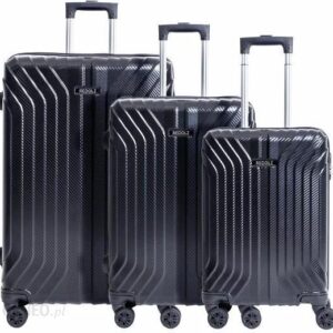 Redolz Essentials 02 4-Wheel Luggage Set 3szt. black