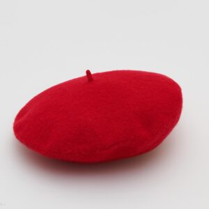 Reserved - Wełniany beret - Czerwony
