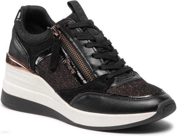 Sneakersy TAMARIS - 1-23703-29 Black/Copper 092