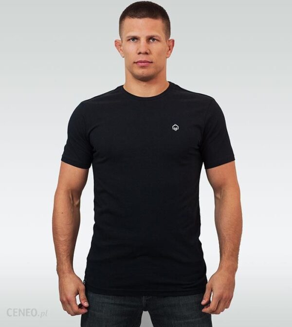 T-shirt Minimal 2.0 (Czarny z białym logo)