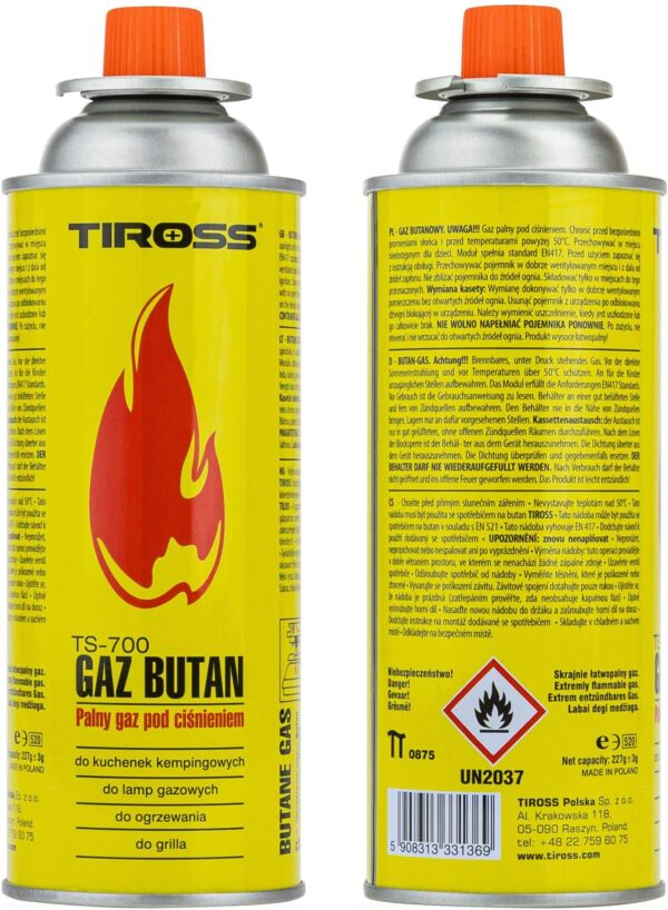Tiross Kartusz Nabój Gazowy 227g 400ml