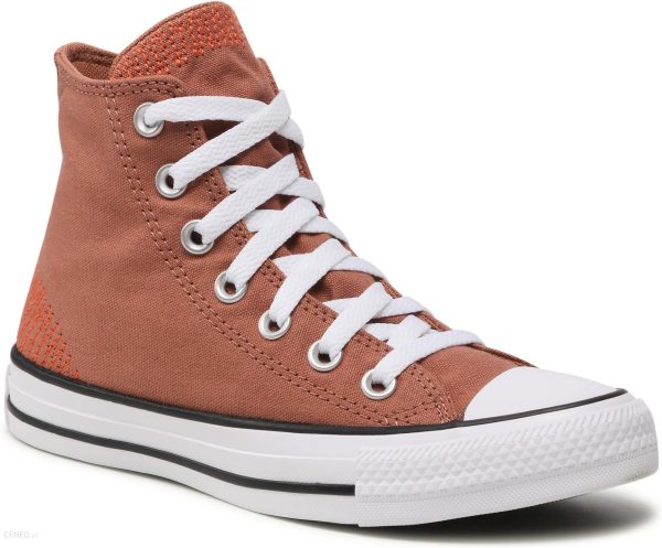 Trampki CONVERSE - Ctas Hi A00418C Mineral Clay/White