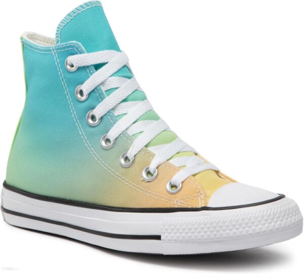 Trampki CONVERSE - Ctas Hi A00545C Citron Zest/Baltic Blue/White