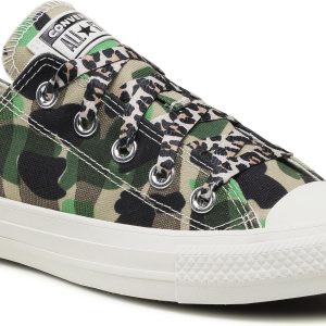 Trampki CONVERSE - Ctas Ox 570780C Egret/Piquant Green/Black