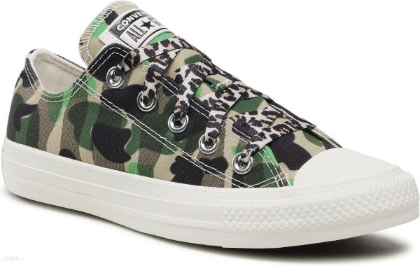 Trampki CONVERSE - Ctas Ox 570780C Egret/Piquant Green/Black