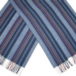 Twm Szalik Z Nadrukiem Damski 180X65Cm Poliester Niebieski One-Size