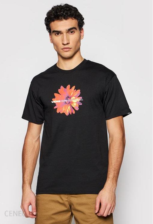 i-vans-t-shirt-blooming-vn0a54cf-czarny-classic-fit Vans T Shirt Blooming VN0A54CF Czarny Classic Fit