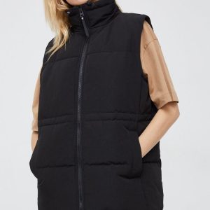Vero Moda bezrękawnik damski kolor czarny zimowy