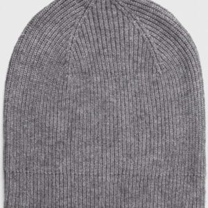 Vila czapka kolor szary z cienkiej dzianiny