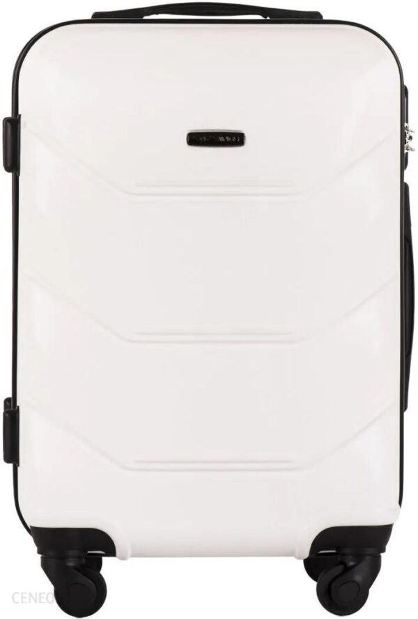 Wings Mała walizka kabinowa S ABS biała