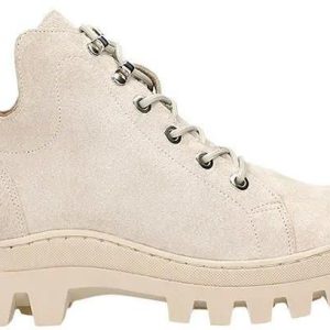 Wojas Skórzane trzewiki w kolorze beżowym